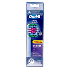 Oral-B Pro 3D White Brossettes Promo - 4 Pièces