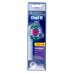 Oral-B Pro 3D White Opzetborstels Promopack - 4 Stuks