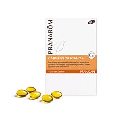 Pranarôm Pranacaps Origan+ & Essence de Citron 75 Gélules