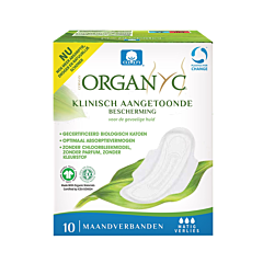 Organyc Serviettes Normal Coton Bio - 10 Pièces