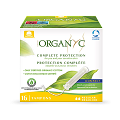 Organyc Tampon Compact Regular Coton Bio - 16 Pièces