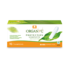 Organyc Tampon Super Plus Coton Bio - 16 Pièces