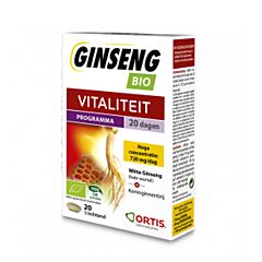 Ortis Ginseng Bio Vitaliteit 20 Tabletten