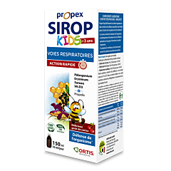 Ortis Propex Sirop Kids +3 ans Voies Respiratoires Flacon 150ml