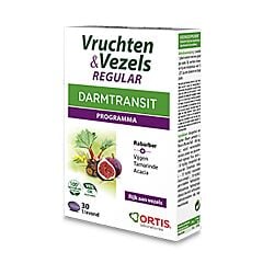 Ortis Fruits & Fibres Regular Transit Intestinal Programme 30 Comprimés