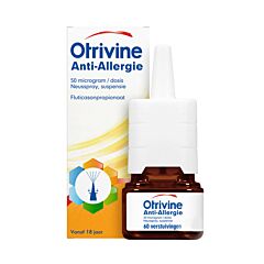 Otrivine Anti-Allergie 50 microgrammes/dose Suspension pour Pulvérisation Nasale Adultes Spray 60 Doses