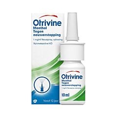 Otrivine Menthol 1mg/ml Solution pour Pulvérisation Nasale Enfants + de 12 ans & Adultes Spray 10ml
