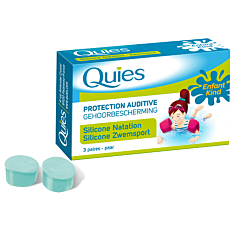 Quies Protection Auditive Silicone Natation Enfant 3 Paires