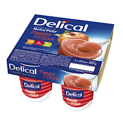 Delical Nutra'Pote Pomme Fraise Pot 4x125g