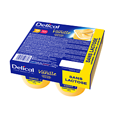 Delical Crème Dessert HP-HC Sans Lactose Vanille Pot 4x125g