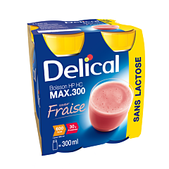 Delical Max.300 Fraise Bouteille 4x300ml