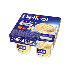 Delical Riz au Lait Vanille Pot 4x200g