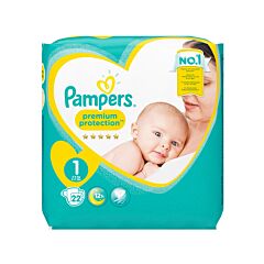 Pampers Premium Protection Couches - Taille 1 - 2-5kg - 22 Pièces
