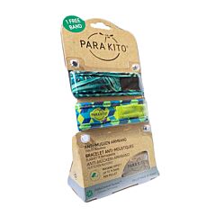 Parakito Volwassenen Anti-Mug Armband Tropical / Green 1+1 GRATIS + 2 Navullingen