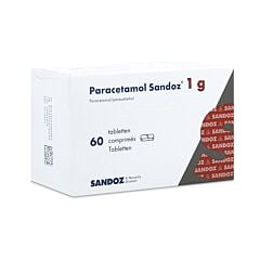 Paracetamol Sandoz 1g 60 Comprimés