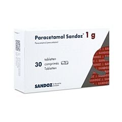 Paracetamol Sandoz 1g 30 Comprimés
