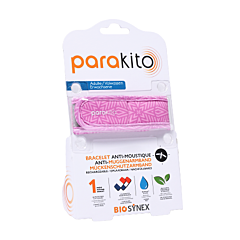 Parakito Bracelet Anti-Moustique Adulte - Graphic Violet - 2 Recharges - 1 Pièce