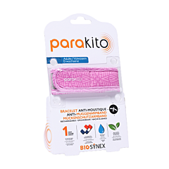 Para'kito Bracelet Anti-Moustique Adulte - Graphic Violet - 2 Recharges - 1 Pièce