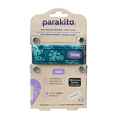 Parakito Kids Bracelet Anti-Moustiques Enfants Plantes Tropicales + 2 Recharges