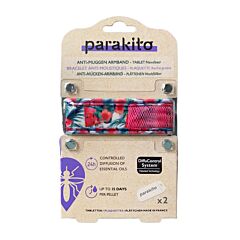 Parakito Bracelet Pastèque/Fleurs Anti-Moustiques + 2 Recharges