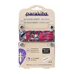 Para'kito Bracelet Pastèque/Fleurs Anti-Moustiques + 2 Recharges