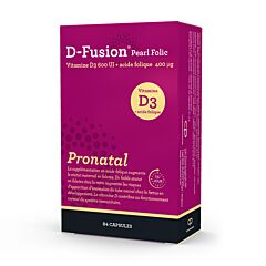 D-Fusion Pearl Folic Pronatal Vitamine D3 600UI + Acide Folique 400µg 84 Gélules