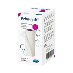 Peha-Haft Latexvrij Cohesieve Fixatiezwachtel - 12cmx 4m - 1 Stuk