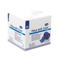 Hartmann Peha-Haft Color Sans Latex Bande de Fixation Cohésive Blue 8cmx20m 1 Pièce