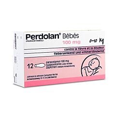 Perdolan Bébés 0-10kg 12 Suppositoires