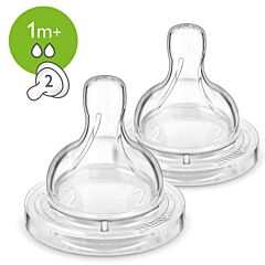 Avent Zuigspenen Slow 2 Openingen 2 Stuks