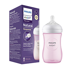 Philips Avent Natural Response Biberon 1M+ - Rose - 260ml