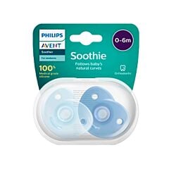 Philips Avent Soothie Tétine Garçon- 0-6M - 2 Pièces