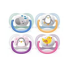 Philips Avent Ultra Air Animals Tétine - 0-6M - 2 Pièces