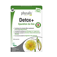 Physalis Detox+ Epuration du Foie 30 Comprimés