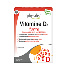 Physalis Vitamine D3 Forte 100 Capsules