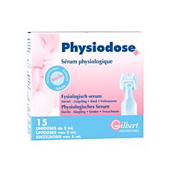 Physiodose Sérum Physiologique 15 Unidoses x 5ml