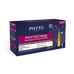 Phyto Phytocyane Traitement Antichute Reactionnel Femme 12x5ml Ampoules