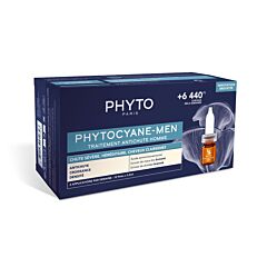 Phyto Phytocyane-Men Traitement Antichute Homme 12x3,5ml Ampoules