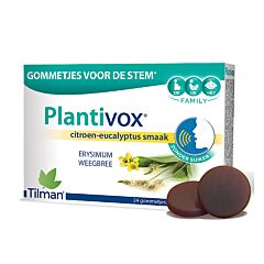 Tilman Plantivox Enrouements Citron-Eucalyptus 24 Gommes