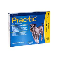 Prac-tic Spot-O Anti-Puces & Anti-Tiques Chiens Moyens 11-22kg 3 Pipettes