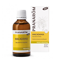 Pranarôm Huile Végétale Macadamia Bio Flacon 50ml