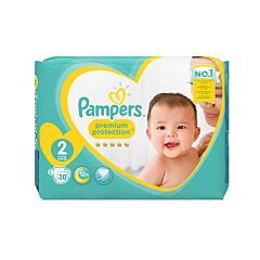 Pampers Premium Protection Couches - Taille 2 - 4-8kg - 30 Pièces