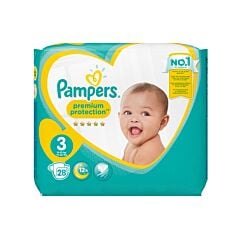 Pampers Premium Protection Couches - Taille 3 - 6-10kg - 28 Pièces