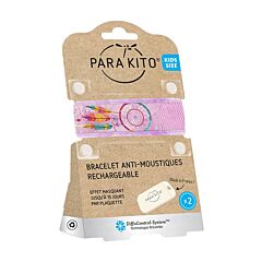 Parakito Kids Bracelet Anti-Moustiques Enfants Feather + 2 Recharges