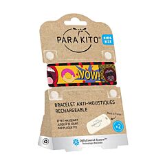 Parakito Kids/ Teens Anti-Muggen Armband Popart + 2 Navullingen