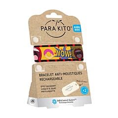 Parakito Kids Bracelet Enfants Popart Anti-Moustiques + 2 Recharges