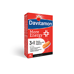 Davitamon More Energy 3-en-1 Energie Mentale & Physique 30 Comprimés