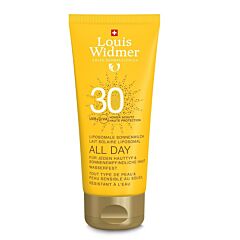 Louis Widmer Sun All Day Lait Solaire Liposomal IP30 Sans Parfum Tube 100ml