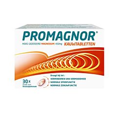 Promagnor Magnésium Hautement Dosé 450mg 30 Comprimés à Croquer