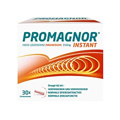 Promagnor Instant Magnésium Hautement Dosé 350mg Goût Citron 30 Sticks